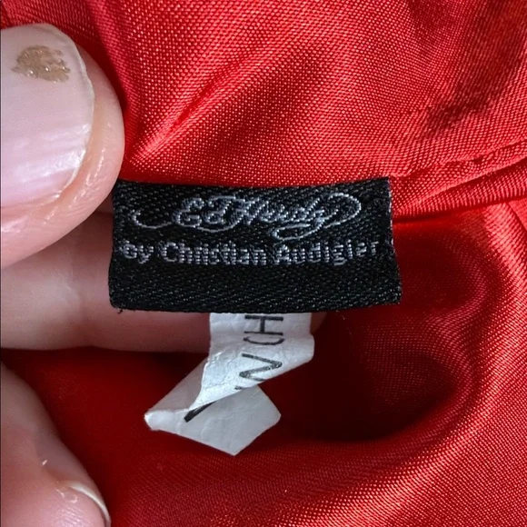 Rare Vintage Ed Hardy Skull Zip Hoodie Y2K Tattoo Streetwear Size L #125-030240 - Picture 6 of 16